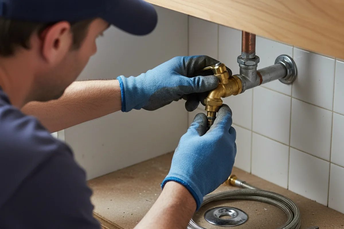 Shutoff valve and fitting work during Repiping in Leckrone